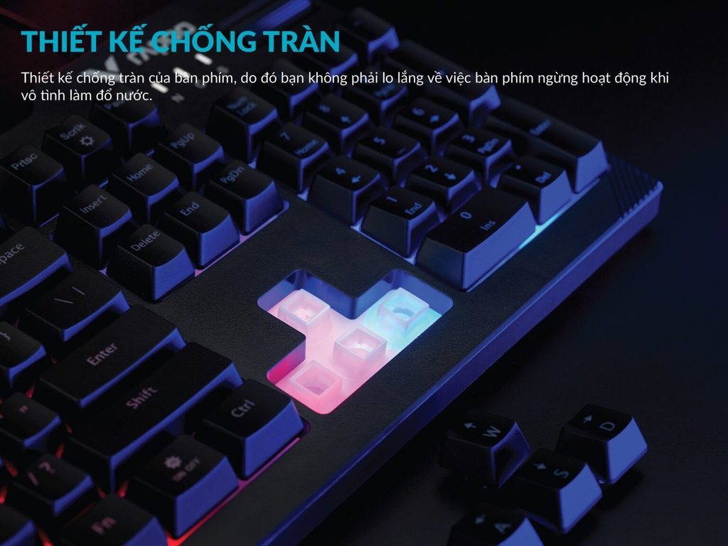 Rapoo V50S – Bàn Phím Giả Cơ Gaming Backlit