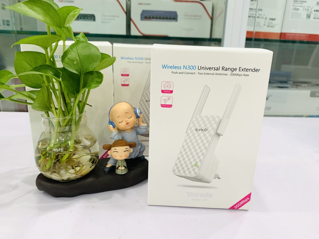Bộ kích sóng WiFi Tenda A9 chuẩn N tốc độ 300Mbps