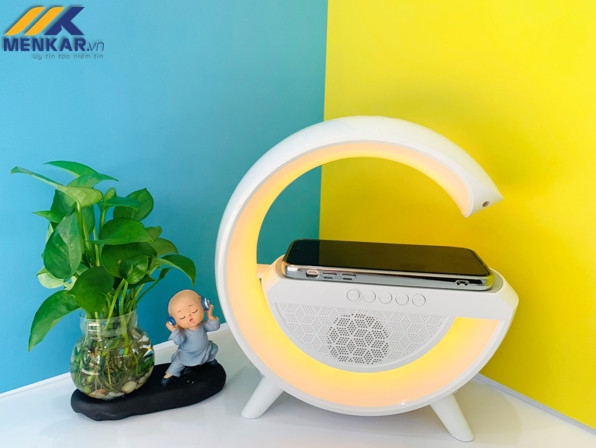 Loa Bluetooth chữ G BT2301, Chế độ đèn LED Tích hợp sạc không dây