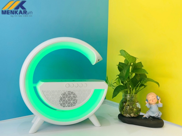 Loa Bluetooth chữ G BT2301, Chế độ đèn LED Tích hợp sạc không dây
