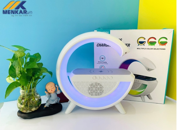 Loa Bluetooth chữ G BT2301, Chế độ đèn LED Tích hợp sạc không dây