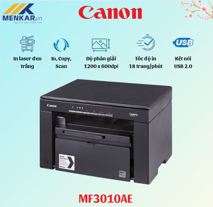 Máy in Đa năng Laser Canon MF3010AE