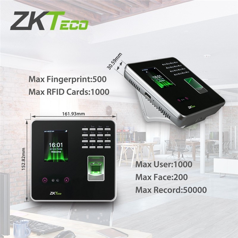 Máy chấm công nhận diện khuôn mặt Zkteco MB20