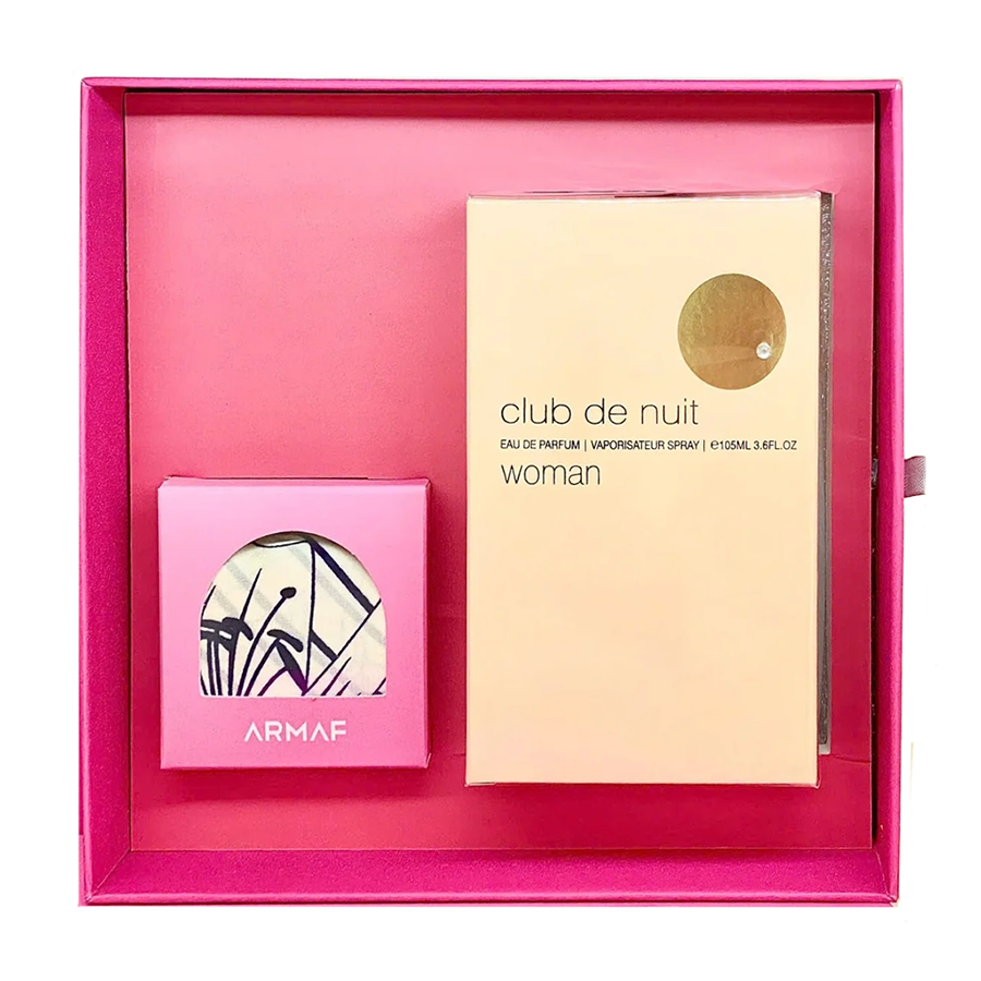 Set Armaf - Club de Nuit Woman EDP 105ml + Khăn choàng lụa + Thiệp