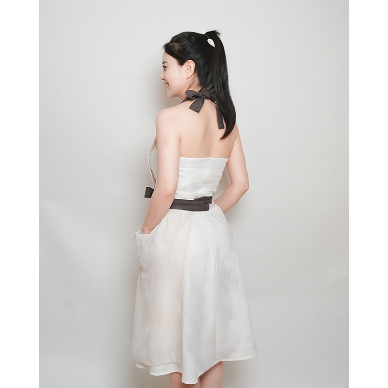 Tạp Dề Thiết Kế Tối Giản, Sang Trọng –  Tạp Dề Thời Trang Cao Cấp –  Màu Rêu Nhạt, Rêu Đậm, Tiêu, Tím Than - Set RÊU