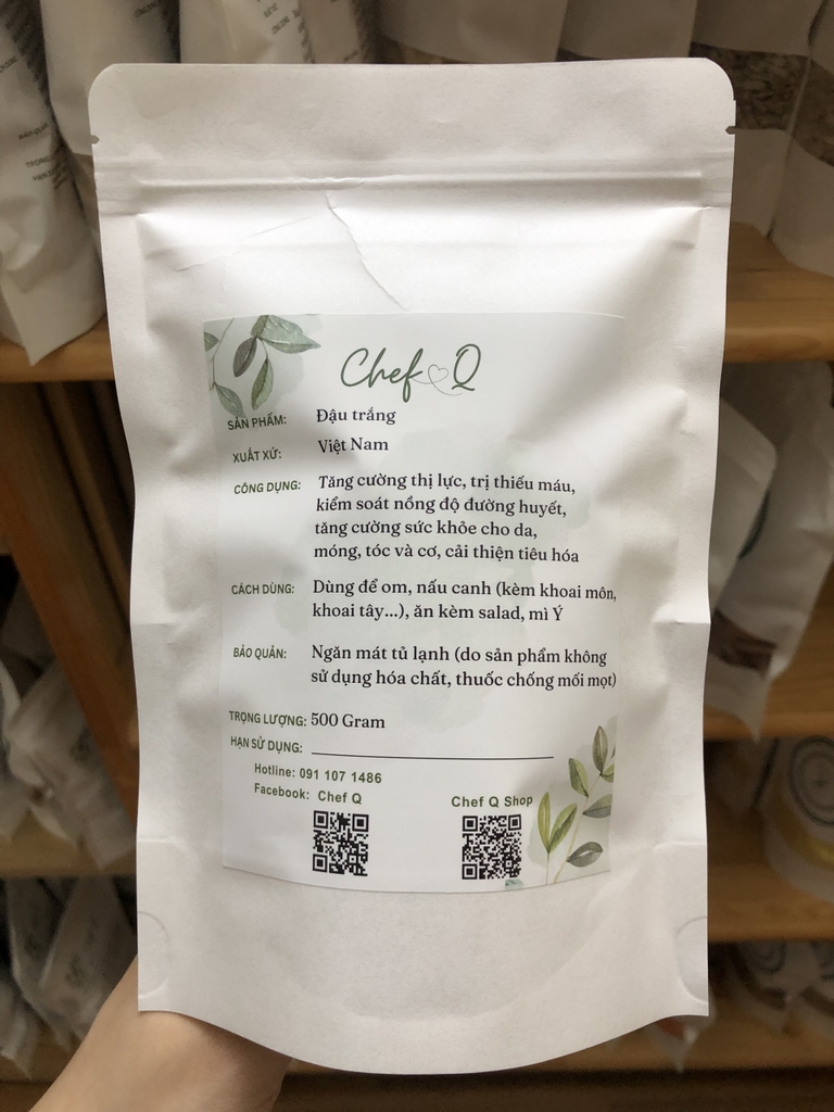 Đậu trắng canh tác sạch