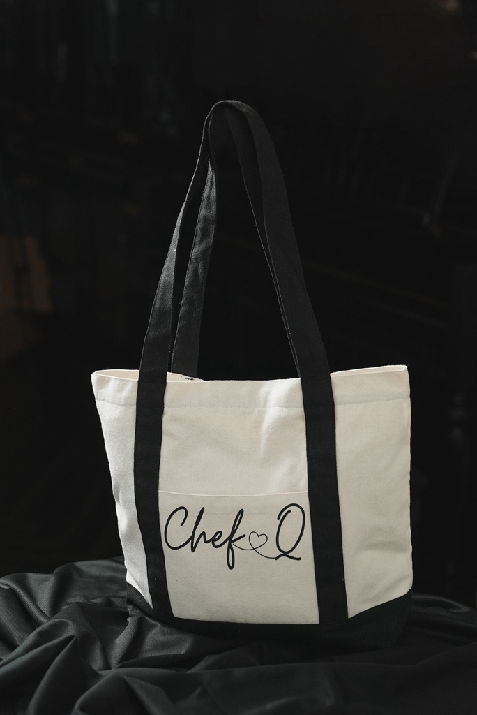 Túi Tote Vải Canvas Màu Be - Quai Đen – Đựng Laptop, Sách Vở Đi Học, Đi Làm, Đi Chơi