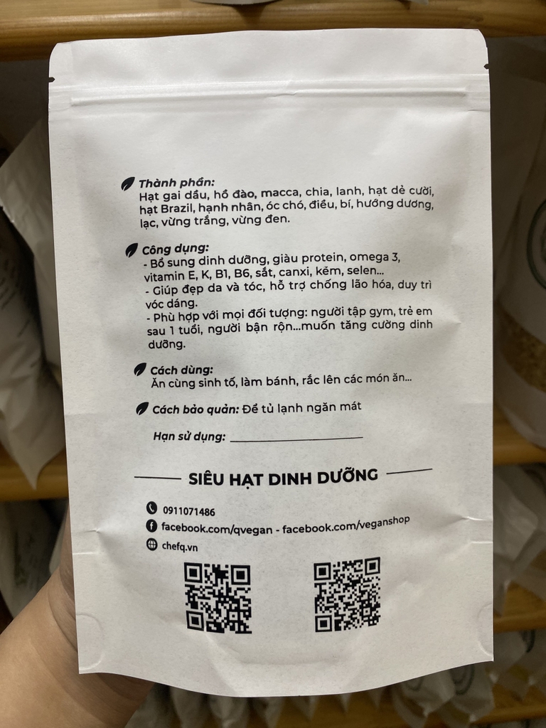 Siêu hạt không muối từ 15 loại