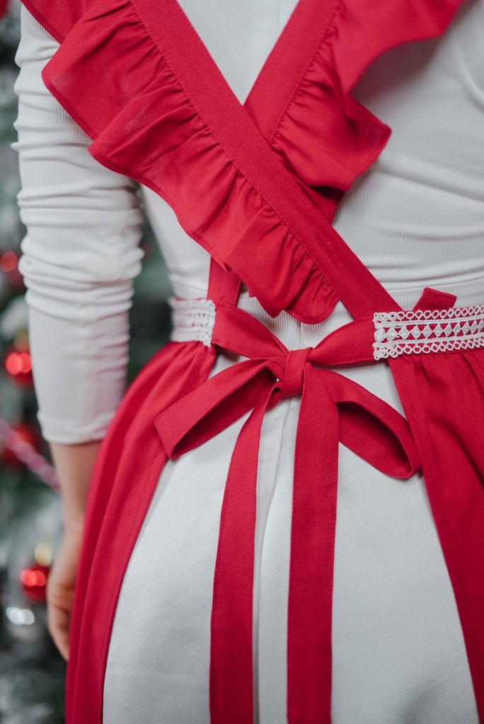 Tạp Dề Giáng Sinh Christmas – Vintage – Noel Sang Trọng – Mẹ & Bé – Nấu Ăn & Quà Tặng