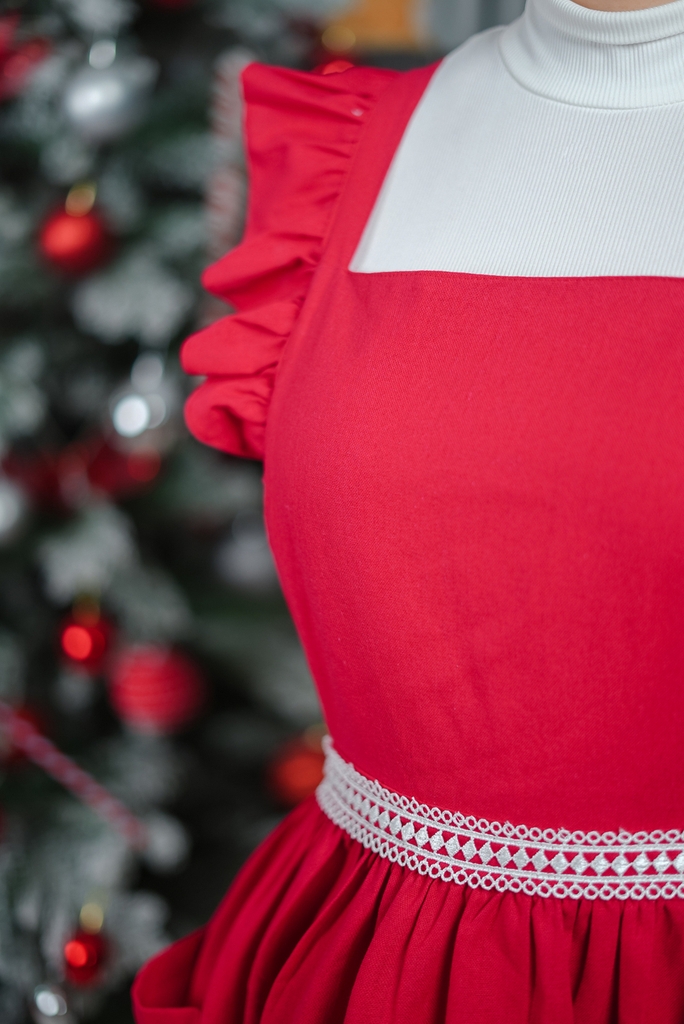 Tạp Dề Giáng Sinh Christmas – Vintage – Noel Sang Trọng – Mẹ & Bé – Nấu Ăn & Quà Tặng