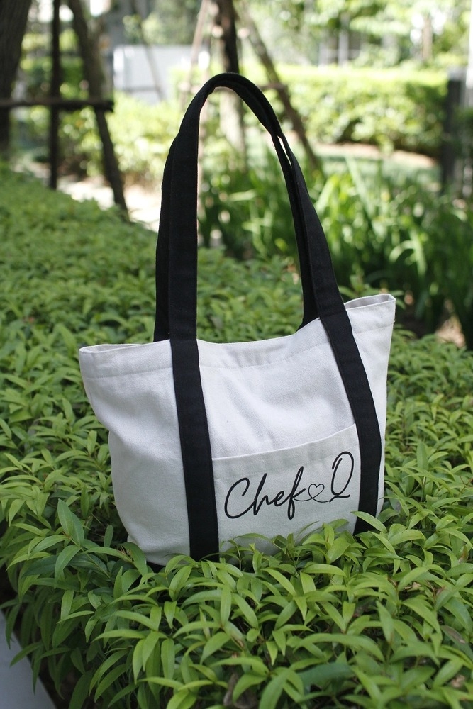 Túi Tote Vải Canvas Màu Be - Quai Đen – Đựng Laptop, Sách Vở Đi Học, Đi Làm, Đi Chơi