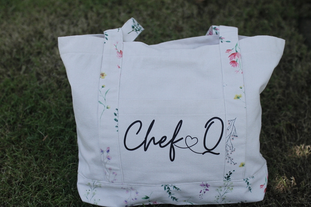 Túi Tote Vải Canvas Màu Be -  Quai Hoa – Thời Trang, Rộng Rãi Đi Học, Đi Chơi, Đựng Laptop