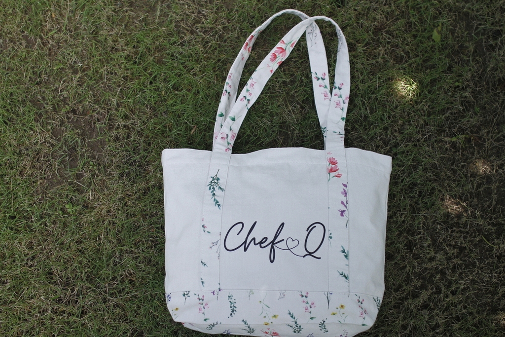 Túi Tote Vải Canvas Màu Be -  Quai Hoa – Thời Trang, Rộng Rãi Đi Học, Đi Chơi, Đựng Laptop