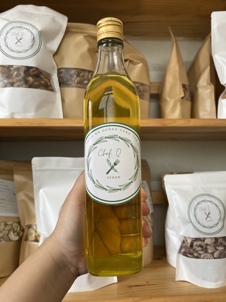 Dầu lạc nguyên chất ép thủ công chai 500ml