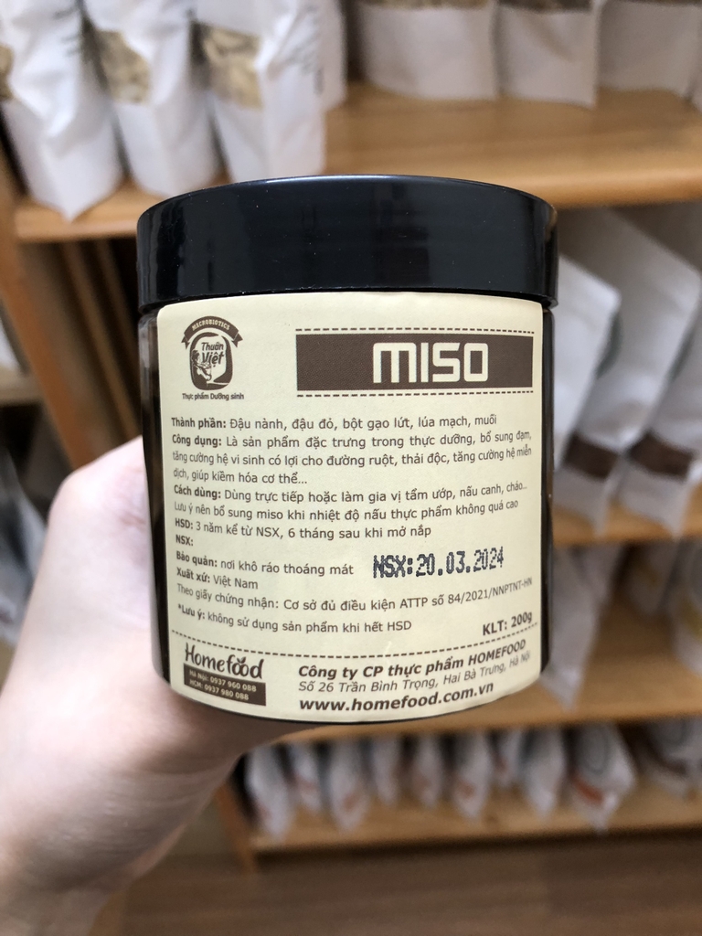 Tương miso lâu năm dành cho người ăn thực dưỡng