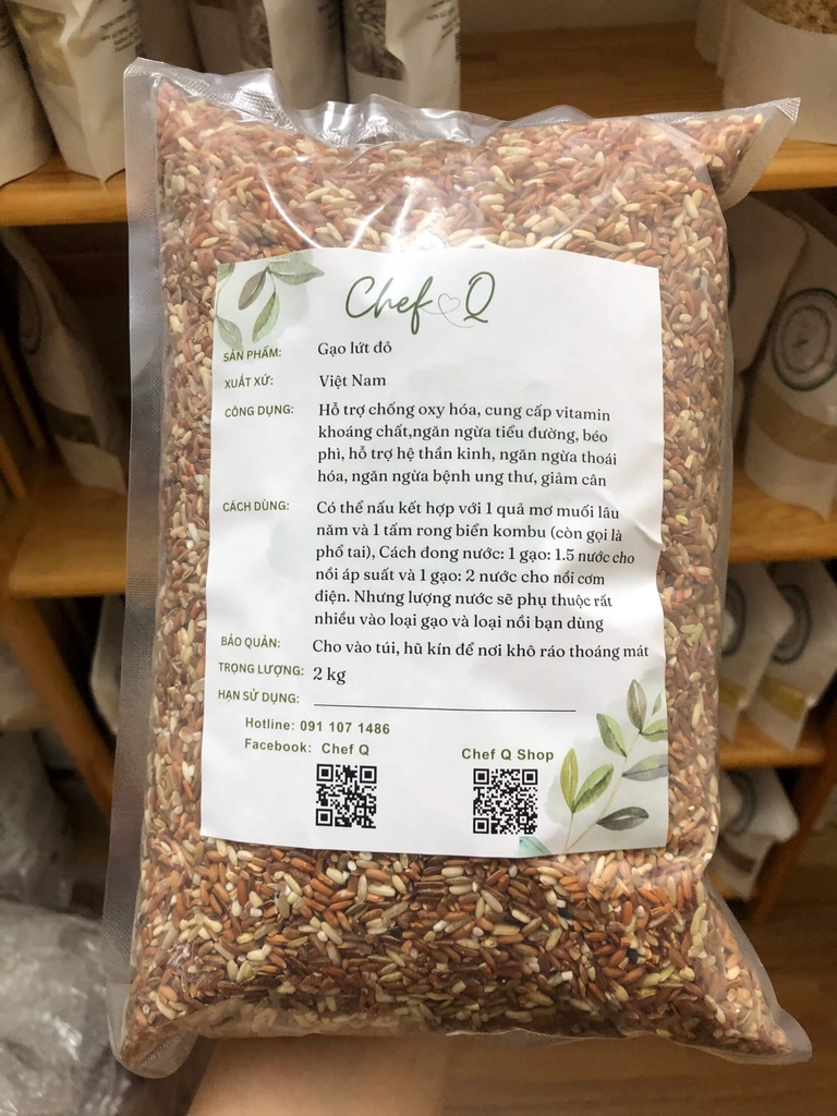 Gạo lứt đỏ Việt Nam dinh dưỡng, thơm ngon