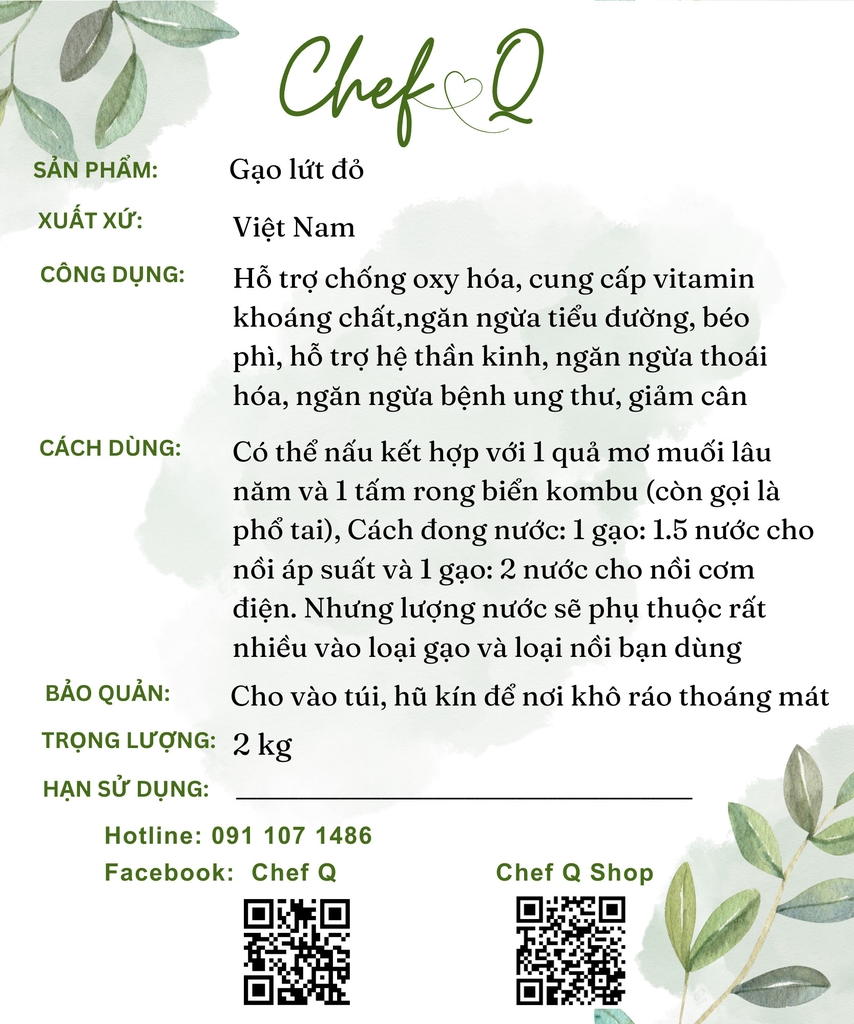 Gạo lứt đỏ Việt Nam dinh dưỡng, thơm ngon