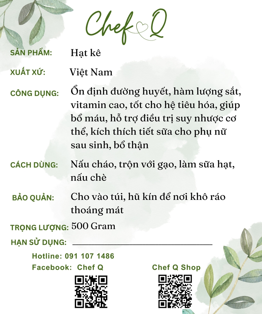 Hạt kê canh tác sạch thơm ngon