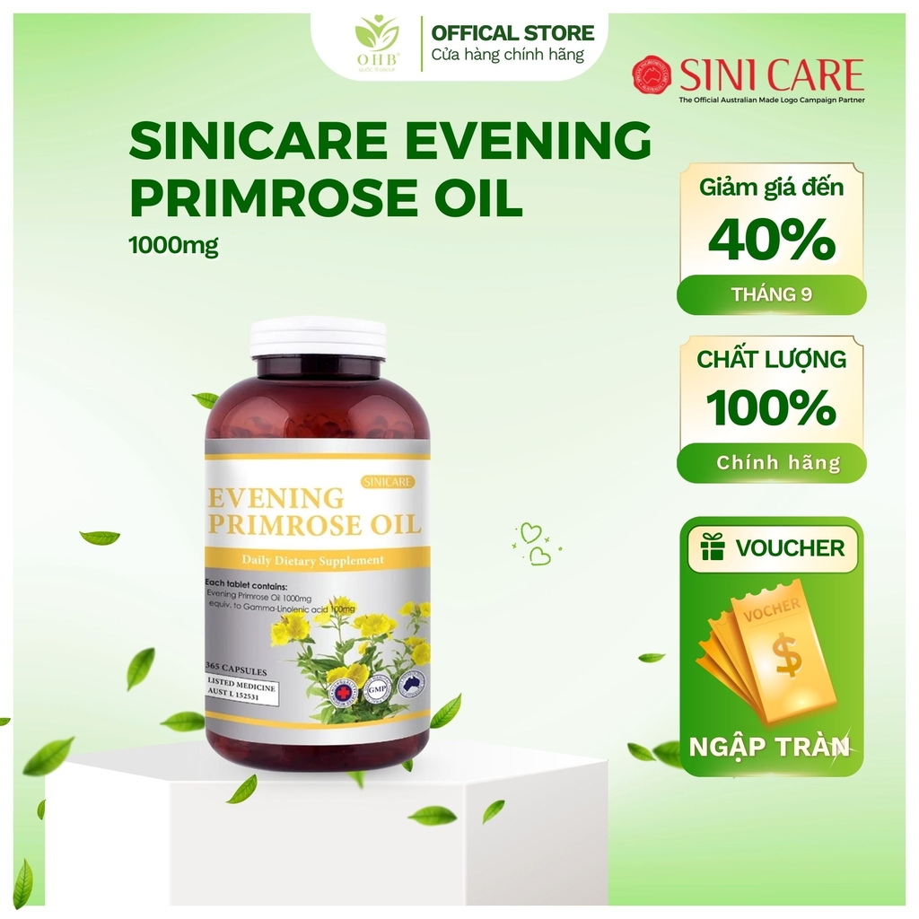 DẦU HOA ANH THẢO (60 VIÊN) SINICARE EVENING PRIMROSE OIL
