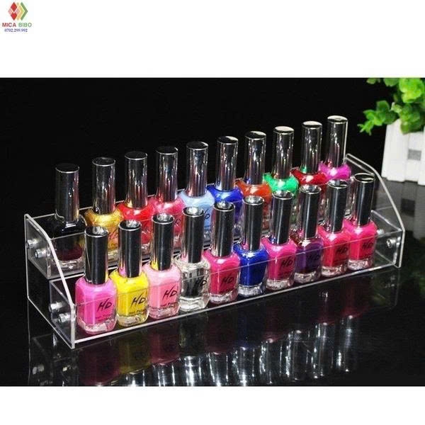 Kệ mica trưng bày sơn móng tay, kệ đựng đồ nail