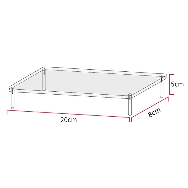Kệ mica trưng bày nhiều tầng - nhiều kích thước - nhiều màu