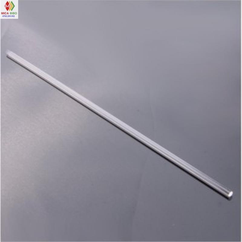 Que mica / trụ mica trong suốt dày 4mm x Dài 20cm dùng cho các bạn chế đồ, trang trí LED, DIY