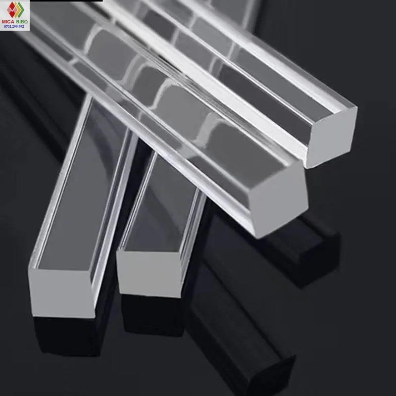 Thanh mica, trụ mica Vuông, Dày 30mm, nhiều kích thước