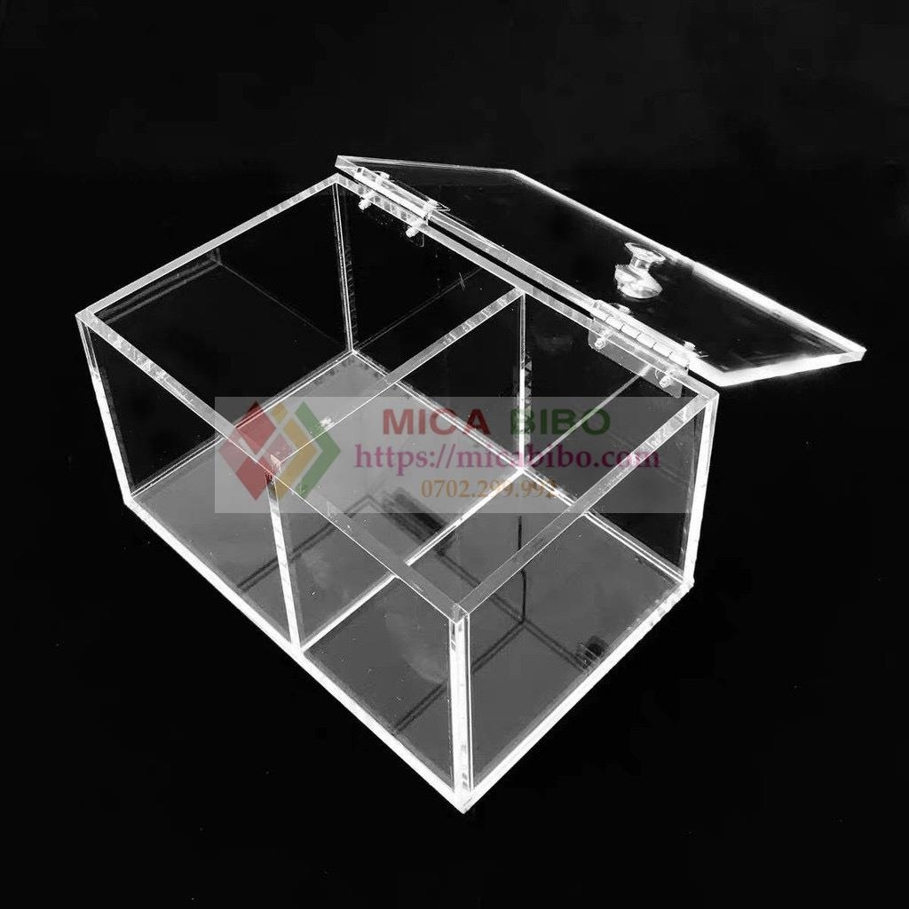 Hộp Mica 2 ngăn cao cấp (DxRxC)