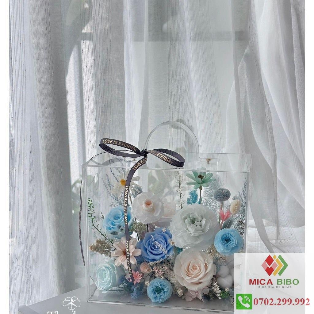 Hộp Hoa - Hộp Vali Mica - Hộp Quà Tặng - Hộp Hoa Trong Suốt
