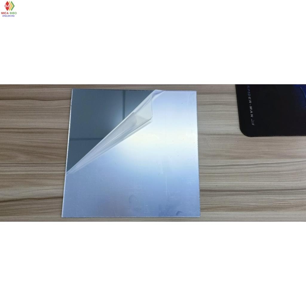 Thùng phiếu, hòm phiếu, hòm bốc thăm, hòm từ thiện mica tráng gương vuông, dày 3mm