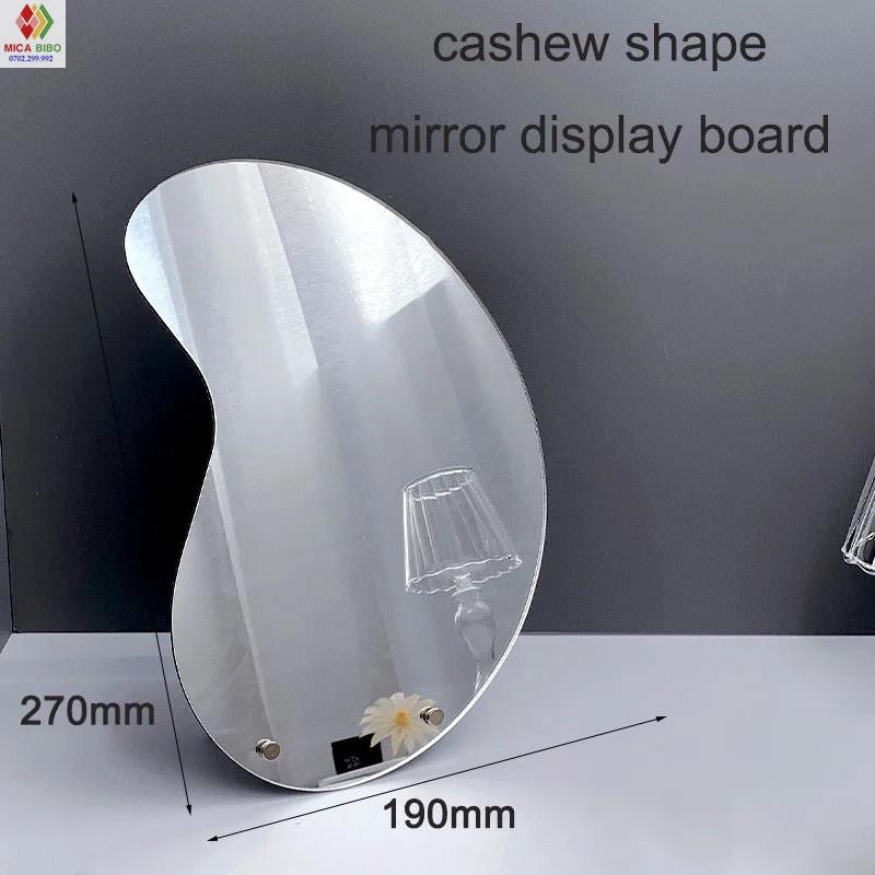 Kệ mica tráng gương trưng bày móng tay, nail, nhiều màu sắc