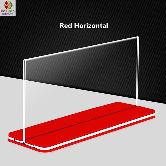 Menu mica A4 ngang 30x21cm, nhiều màu, Kệ menu đế lùa trong suốt, bảng mica đẹp