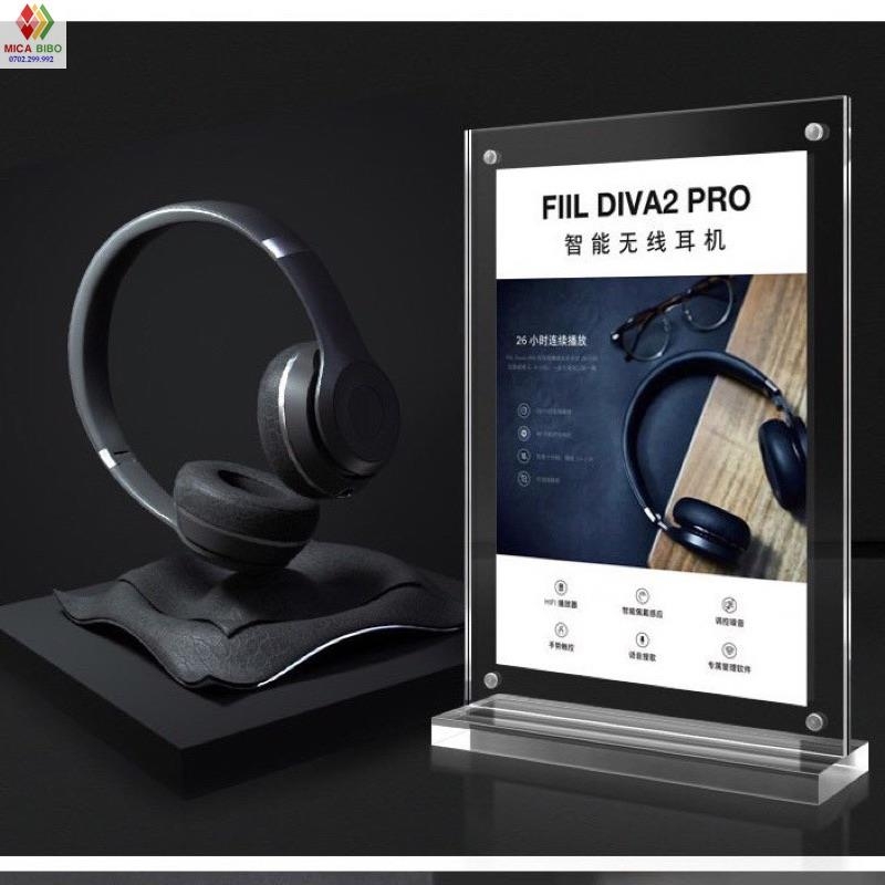 Menu mica A4 A5 A6 A7 B4 B5 B6,hít nam châm, thiết kế theo yêu