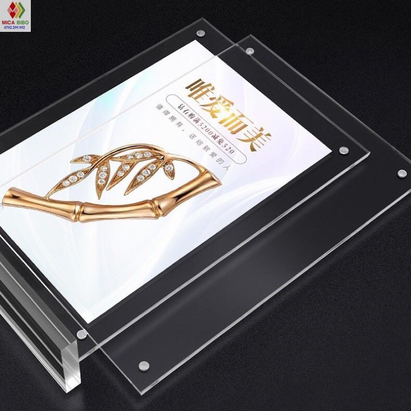 Menu mica A4 A5 A6 A7 B4 B5 B6,hít nam châm, thiết kế theo yêu
