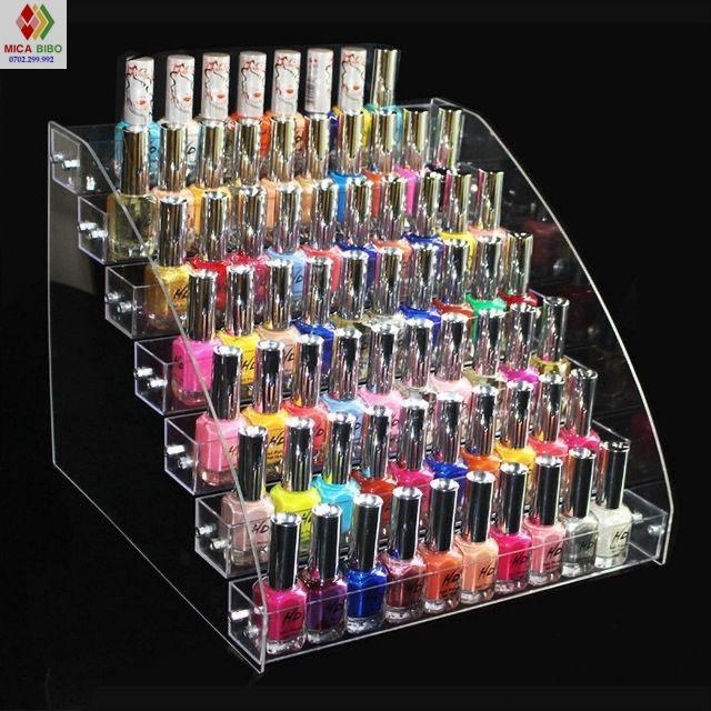 Kệ mica trưng bày sơn móng tay, kệ đựng đồ nail