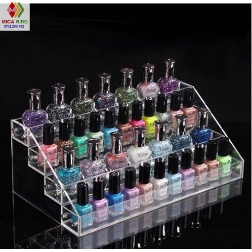 Kệ mica trưng bày sơn móng tay, kệ đựng đồ nail
