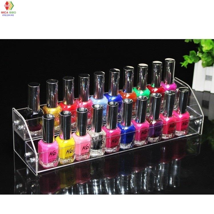 Kệ mica trưng bày sơn móng tay, kệ đựng đồ nail