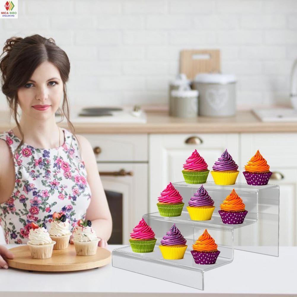 Kệ Mica trưng bày sản phẩm size lớn , mô hình, quà tặng nhiều tầng WCF, figure dạng bậc thang