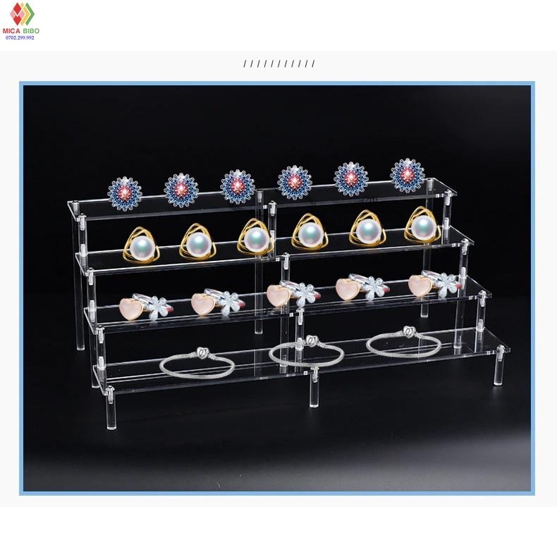20x10x5cm,1-5 tầng,10 màu sắc, Kệ/giá đỡ Mica trưng bày Nhân Vật, Cupcake, Mỹ Phẩm, Nước Hoa, Trang Sức