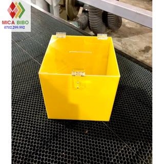 Thùng phiếu, thùng bốc thăm, nắp trong suốt, Dày 3mm, nhiều màu, nhiều kích thước