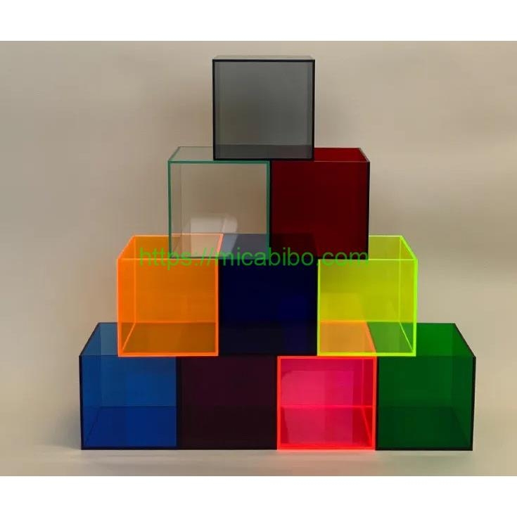 Hộp mica xuyên sáng nhiều màu sắc cho bàn làm việc,trang trí nhà cửa,Quà tặng,đựng đồ trang điểm,trang sức