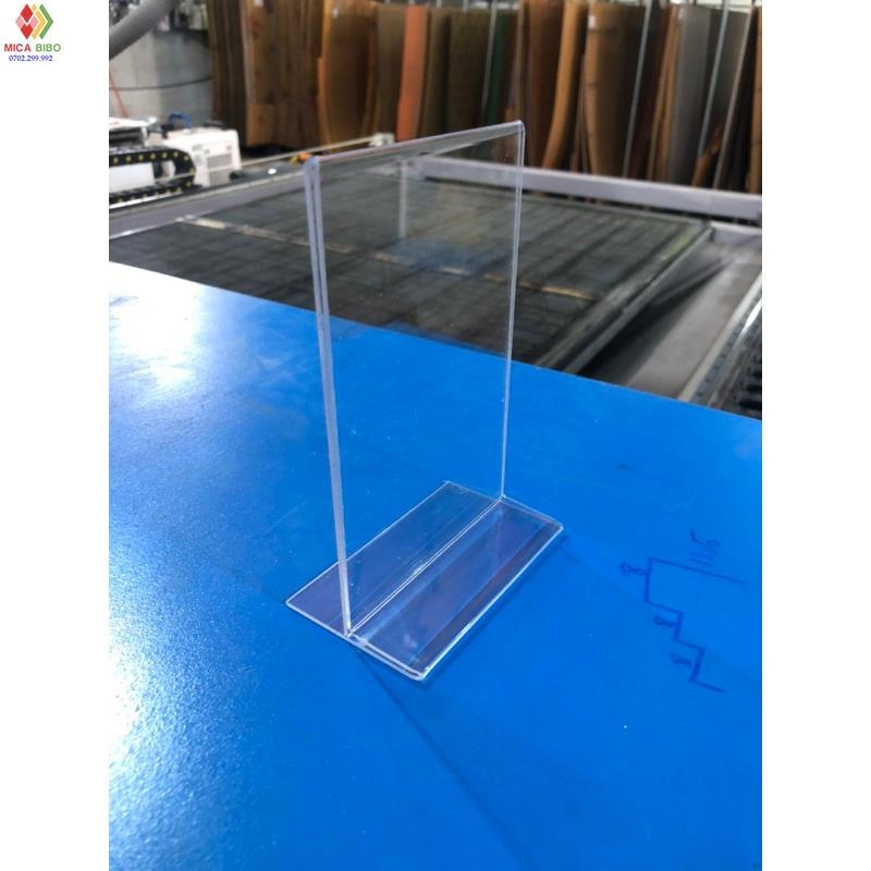 Menu mica hiển thị 2 mặt chữ T kích thước A3, A4, A5, A6, A7...