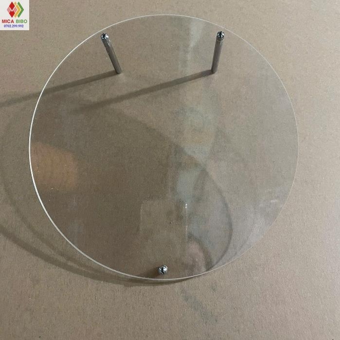Khung ảnh để bàn mica hình tròn, trong suốt đường kính 25cm ,Acrylic
