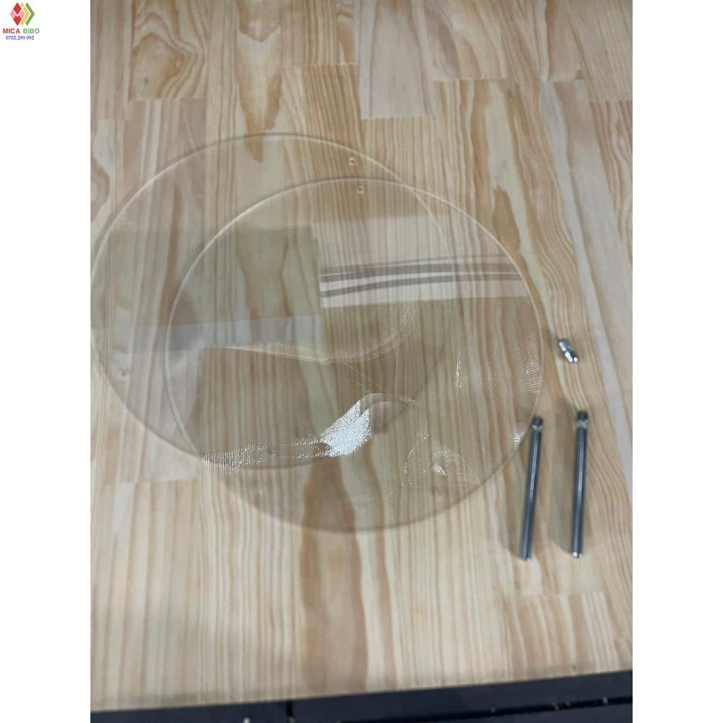 Khung ảnh để bàn mica hình tròn, trong suốt đường kính 25cm ,Acrylic