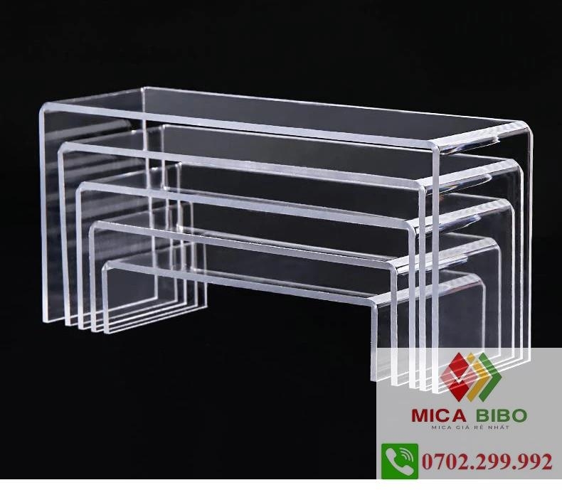 Kệ mica chữ u, kích thước lớn - dày 4mm