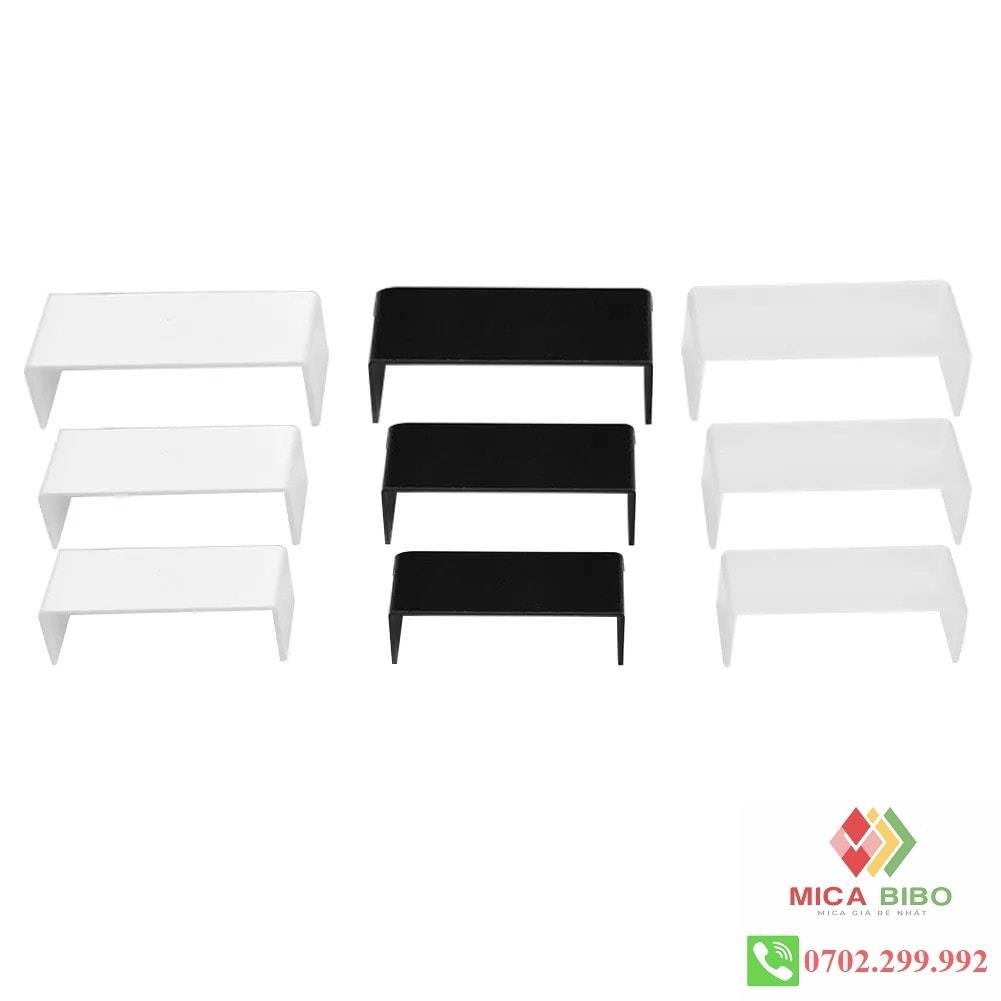 Kệ Mica chữ U, trong suốt, Size Lớn, dày 4mm 5mm