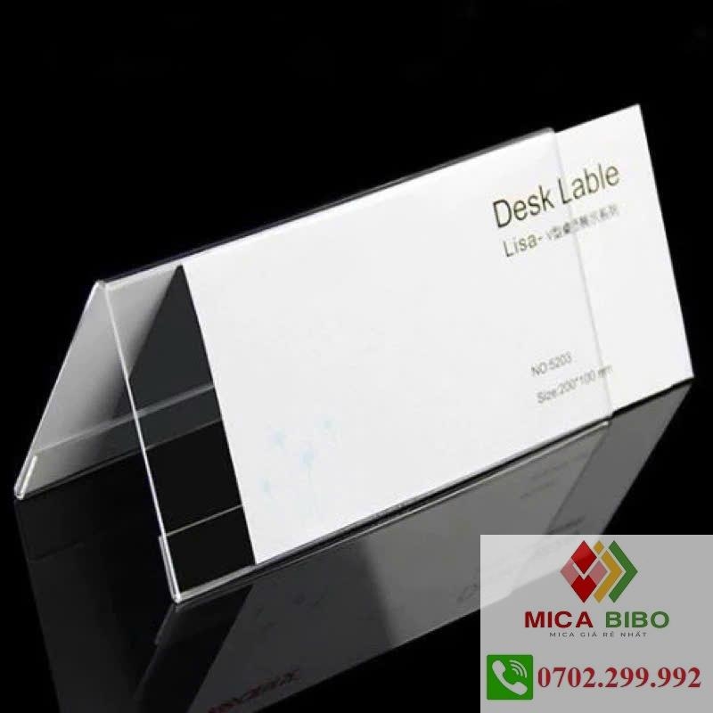 Bảng chức danh mica, menu mica chữ A, bảng giá sản phẩm, tên sản phẩm đủ size