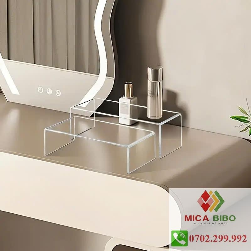 Kệ mica chữ u, kích thước lớn - dày 4mm