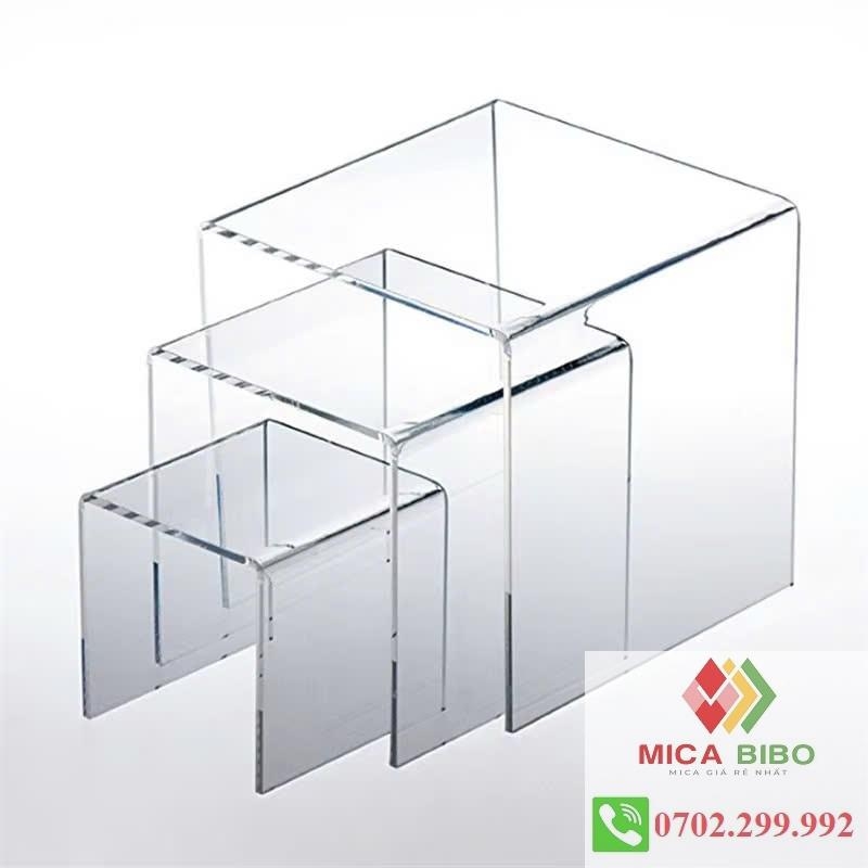 Kệ mica, Acrylic chữ U, Giá Đựng Đồ Tủ Bếp, Giá Đựng Mỹ Phẩm, Trang Điểm, Dày 5mm