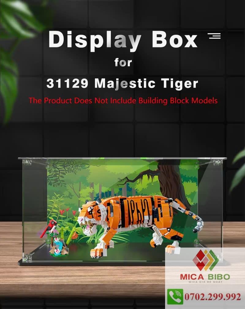Hộp mica trưng bày Lego, lắp ráp, dày 3mm, nhiều kích thước.